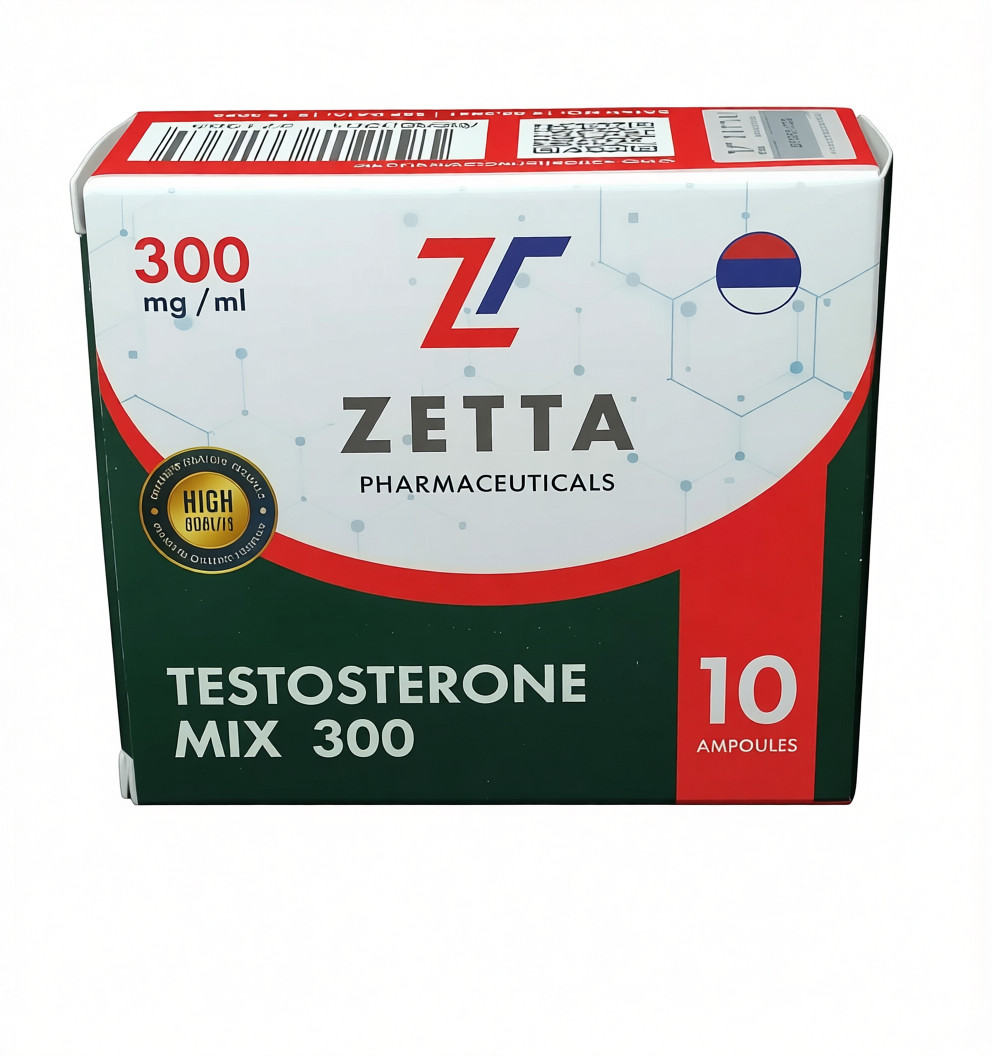 ZETTA TESTOSTERONE MIX 300mg/ml - ЦЕНА ЗА 10 АМПУЛ